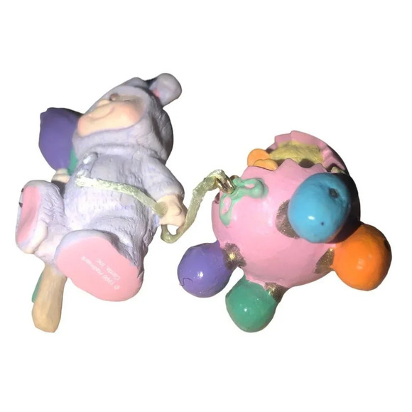 Vintage HALLMARK '97 Merry Miniature Figurines "Easter Parade" 2 pc Chick Bunny - Picture 8 of 10